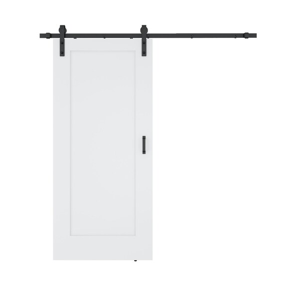 Anzzi 1 Patio Wood 36 in.x84 in. Durable Sleek Design Barn Doors, Hardware Kit Included ID-AZBD09 - main
